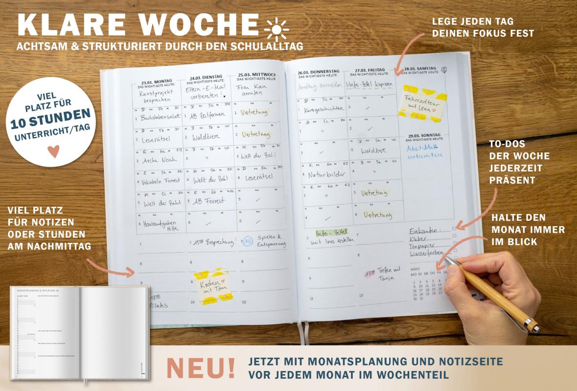 Terminkalender 2025 2026 für Lehrerinnen & Lehrer für die Unterrichtsplanung